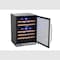 Edgestar 24 Inch Wide 46 Bottle BuiltIn Dual Zone Wine Cooler with Reversible Door and LED Lighting CWR462DZ - alternate 4